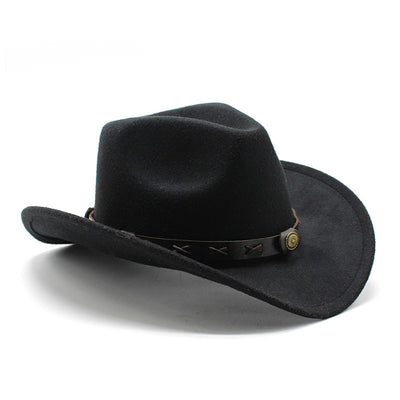 Sombrero Vaquero Estilo Europeo Lana Jazz Otoño Invierno - Image 12