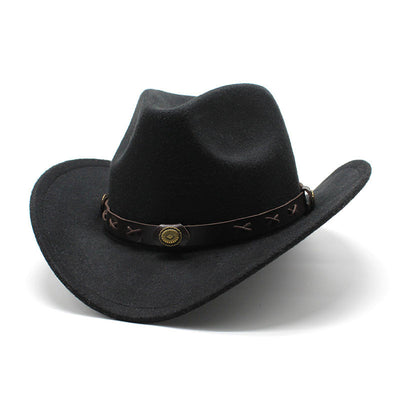Sombrero Vaquero Estilo Europeo Lana Jazz Otoño Invierno - Image 14