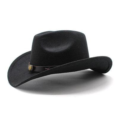 Sombrero Vaquero Estilo Europeo Lana Jazz Otoño Invierno - Image 13
