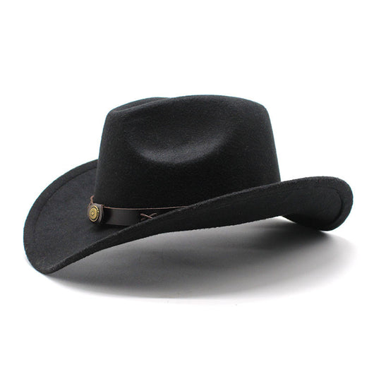 Sombrero Vaquero Estilo Europeo Lana Jazz Otoño Invierno - Image 13
