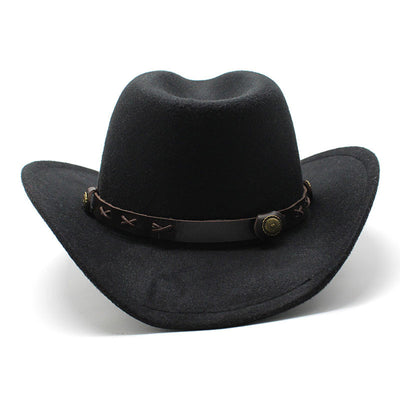 Sombrero Vaquero Estilo Europeo Lana Jazz Otoño Invierno - Image 9