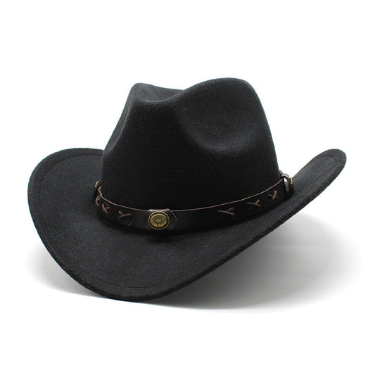 Sombrero Vaquero Estilo Europeo Lana Jazz Otoño Invierno - Image 6