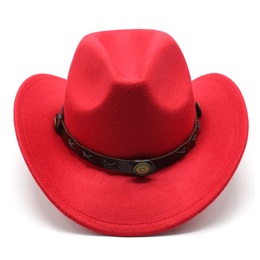 Sombrero Vaquero Estilo Europeo Lana Jazz Otoño Invierno - Image 3