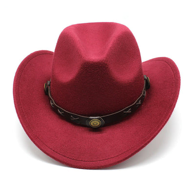 Sombrero Vaquero Estilo Europeo Lana Jazz Otoño Invierno - Image 8