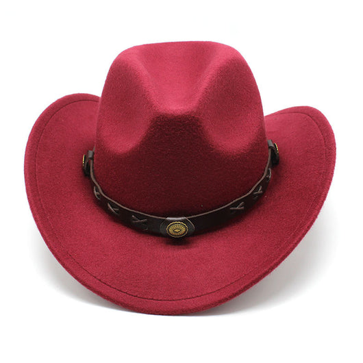 Sombrero Vaquero Estilo Europeo Lana Jazz Otoño Invierno - Image 8