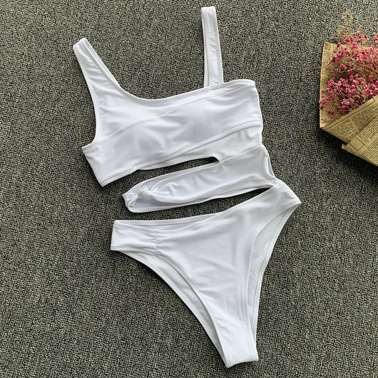 Bikini Escote Hombro Liso con Máxima Elasticidad - Image 3