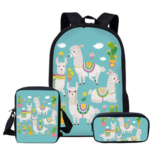 Mochila Escolar Alpaca Lama Glama - Diseño Adorable - Image 11