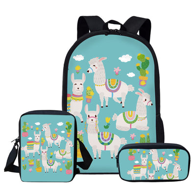 Mochila Escolar Alpaca Lama Glama - Diseño Adorable - Image 7