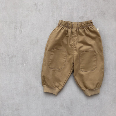 Conjunto Infantil Coreano Primavera - Playera a Rayas con Parches y Pantalón Casual - Image 5