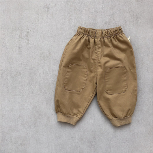 Conjunto Infantil Coreano Primavera - Playera a Rayas con Parches y Pantalón Casual - Image 5