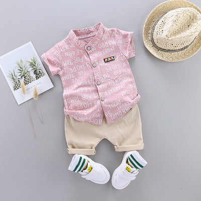 Ropa Infantil Coreana de Manga Corta para Niños y Niñas - Image 14