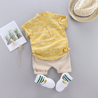 Ropa Infantil Coreana de Manga Corta para Niños y Niñas - Image 17