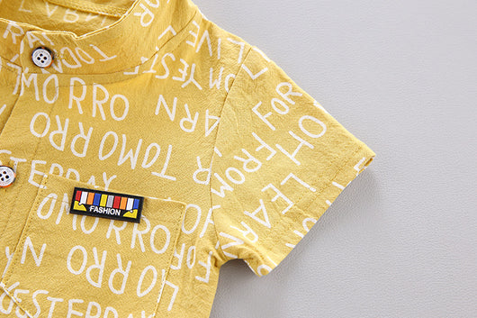 Ropa Infantil Coreana de Manga Corta para Niños y Niñas - Image 24