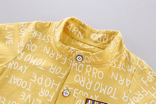 Ropa Infantil Coreana de Manga Corta para Niños y Niñas - Image 5