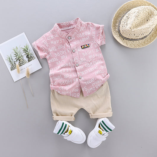 Ropa Infantil Coreana de Manga Corta para Niños y Niñas - Image 7