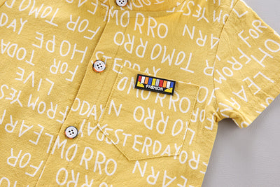 Ropa Infantil Coreana de Manga Corta para Niños y Niñas - Image 8