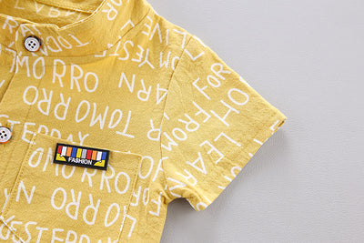 Ropa Infantil Coreana de Manga Corta para Niños y Niñas - Image 13