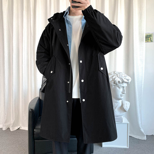 Chaqueta Cortavientos Casual de Largo Medio para Hombre - Image 10
