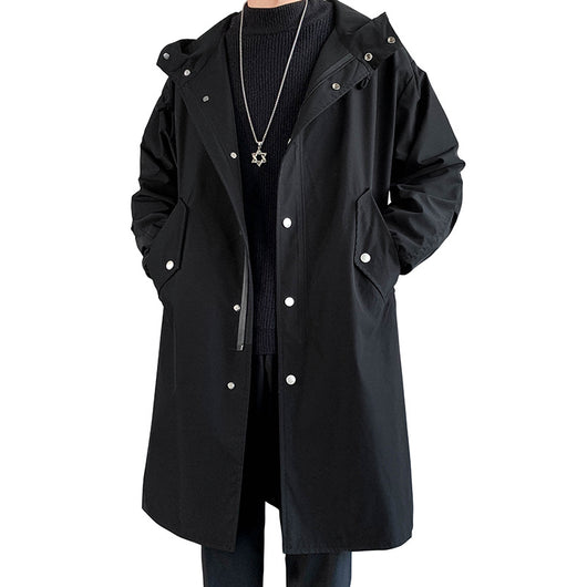 Chaqueta Cortavientos Casual de Largo Medio para Hombre - Image 9