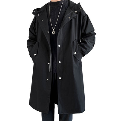 Chaqueta Cortavientos Casual de Largo Medio para Hombre - Image 5