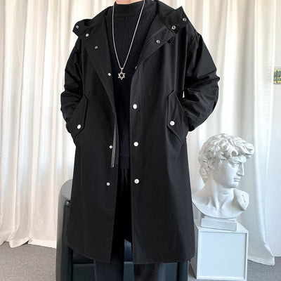 Chaqueta Cortavientos Casual de Largo Medio para Hombre - Image 3