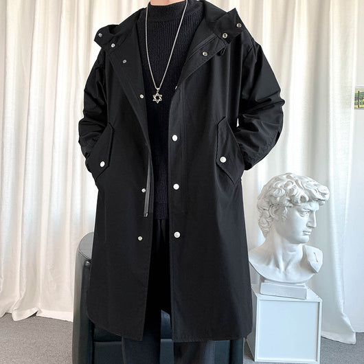 Chaqueta Cortavientos Casual de Largo Medio para Hombre - Image 3