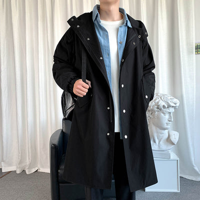 Chaqueta Cortavientos Casual de Largo Medio para Hombre - Image 2
