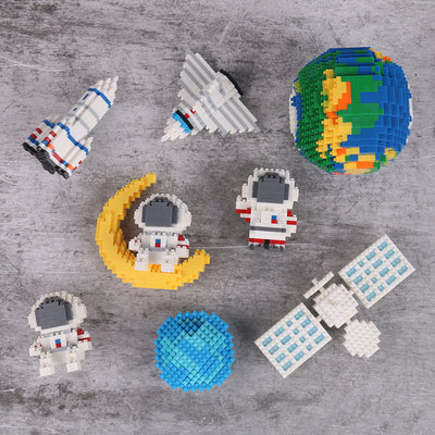 Bloques de Construcción Mini Astronautas DIY Creativos para Niños - Image 14