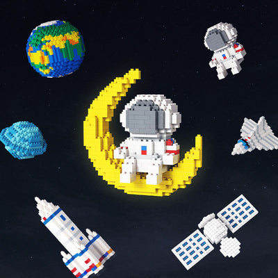 Bloques de Construcción Mini Astronautas DIY Creativos para Niños - Image 16
