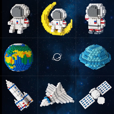 Bloques de Construcción Mini Astronautas DIY Creativos para Niños - Image 17