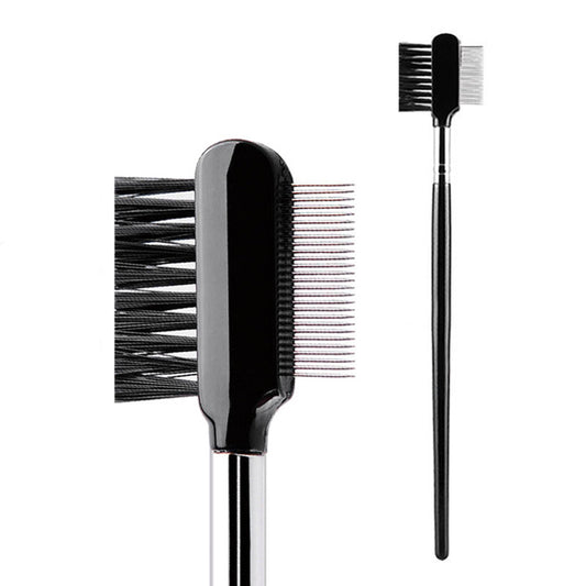 Cepillo Dual para Cejas y Pestañas con Peine de Acero Inoxidable - Image 2