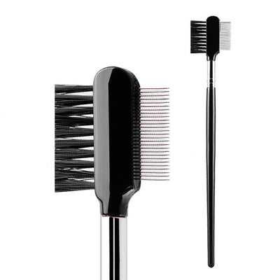 Cepillo Dual para Cejas y Pestañas con Peine de Acero Inoxidable - Image 2