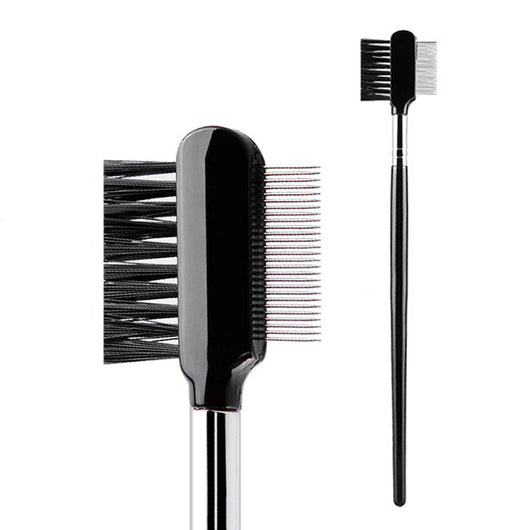 Cepillo Dual para Cejas y Pestañas con Peine de Acero Inoxidable - Image 2