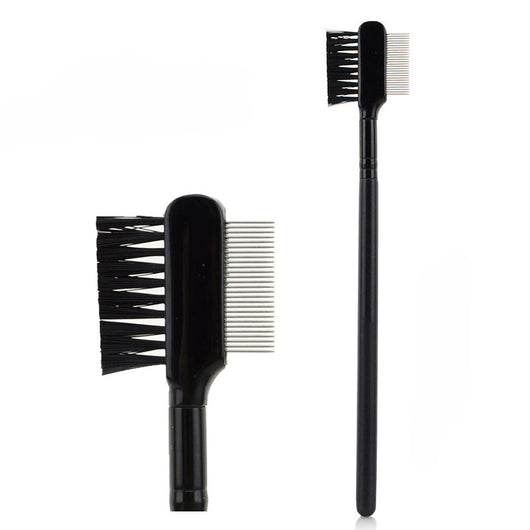 Cepillo Dual para Cejas y Pestañas con Peine de Acero Inoxidable - Image 3