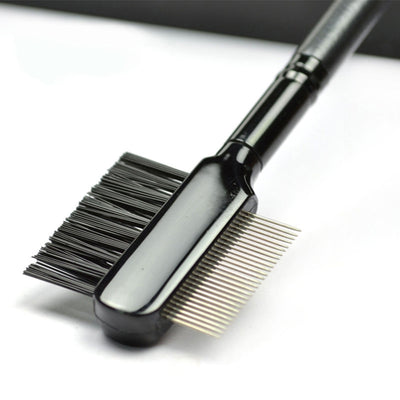 Cepillo Dual para Cejas y Pestañas con Peine de Acero Inoxidable - Image 6