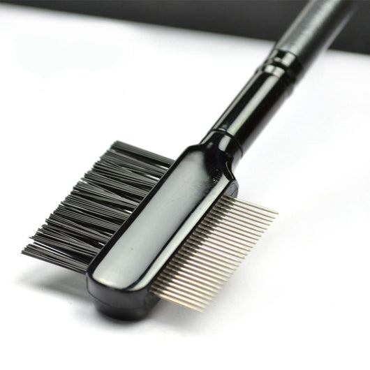 Cepillo Dual para Cejas y Pestañas con Peine de Acero Inoxidable - Image 6