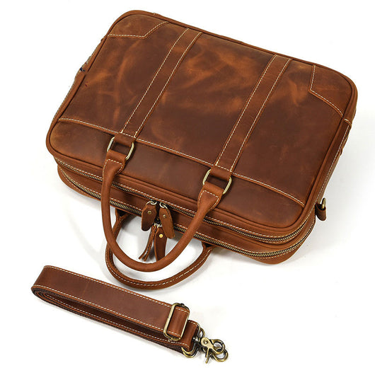 Maletín Portátil Retro para Hombre - Estilo Juvenil Moderno