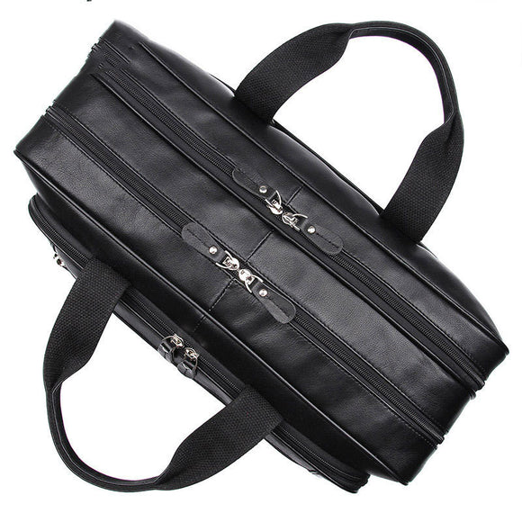 Pasta Executiva Masculina de Couro Premium - Bolsa Grande
