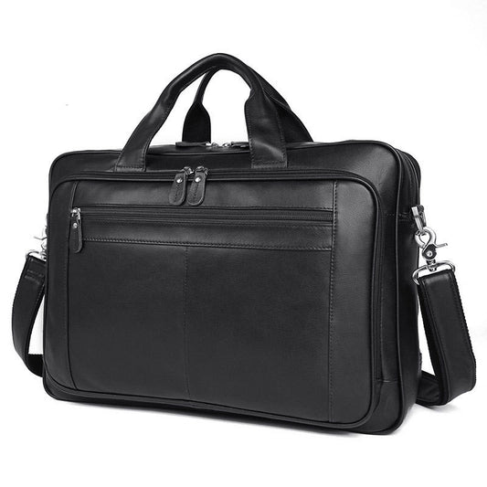 Maletín de Cuero Premium para Hombre - Bolso Ejecutivo Grande
