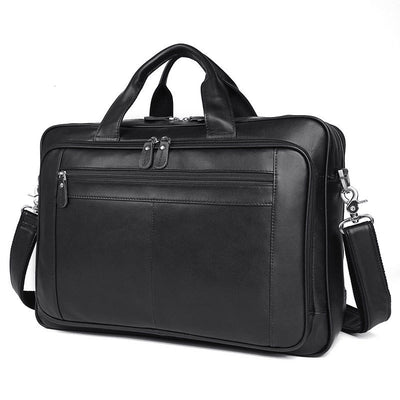 Maletín de Cuero Premium para Hombre - Bolso Ejecutivo Grande
