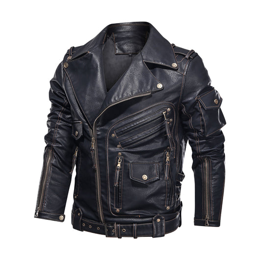 Chaqueta de Cuero para Motociclista - Estilo Clásico Motorero - Image 2