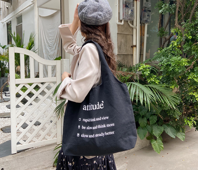 Bolso de Hombro de Lona para Mujer con Gran Capacidad - Diseño Literario - Image 5