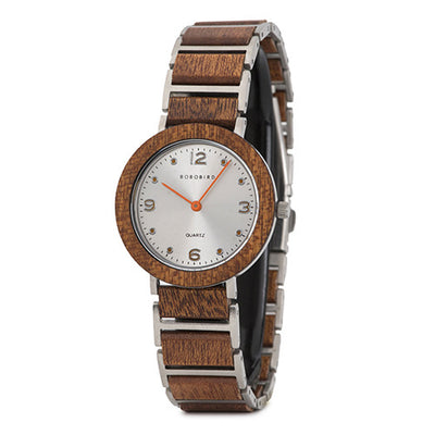 Reloj de Cuarzo con Correa de Madera - Resistente al Agua y Acero Inoxidable - Image 5