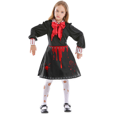 Disfraz de Muñeca Zombie Gótica Sangrienta para Adultos y Niños - Cosplay Halloween Terror - Image 8