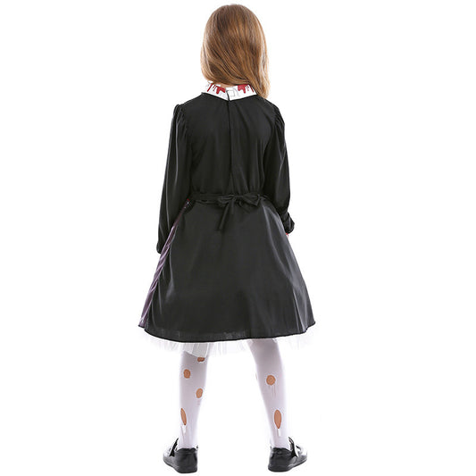 Disfraz de Muñeca Zombie Gótica Sangrienta para Adultos y Niños - Cosplay Halloween Terror - Image 2