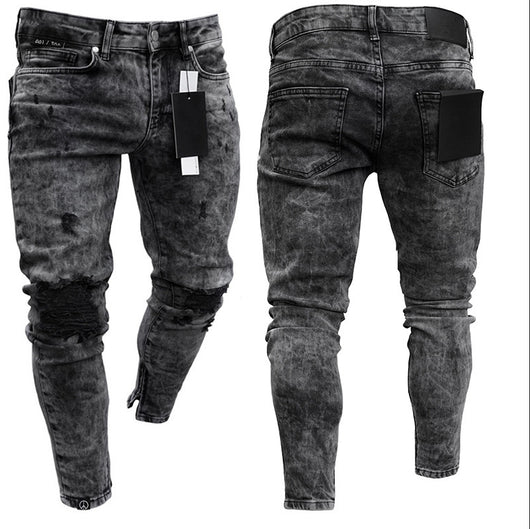 Pantalones Skinny Denim Rotos a la Altura del Tobillo - Image 19