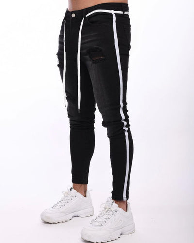 Pantalones Skinny Denim Rotos a la Altura del Tobillo - Image 16