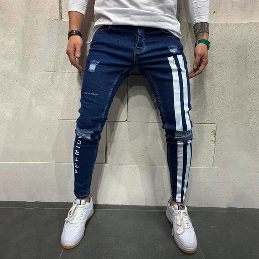Pantalones Skinny Denim Rotos a la Altura del Tobillo - Image 8