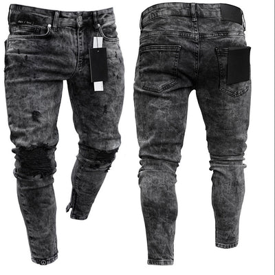 Pantalones Skinny Denim Rotos a la Altura del Tobillo - Image 10