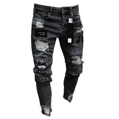 Pantalones Skinny Denim Rotos a la Altura del Tobillo - Image 3
